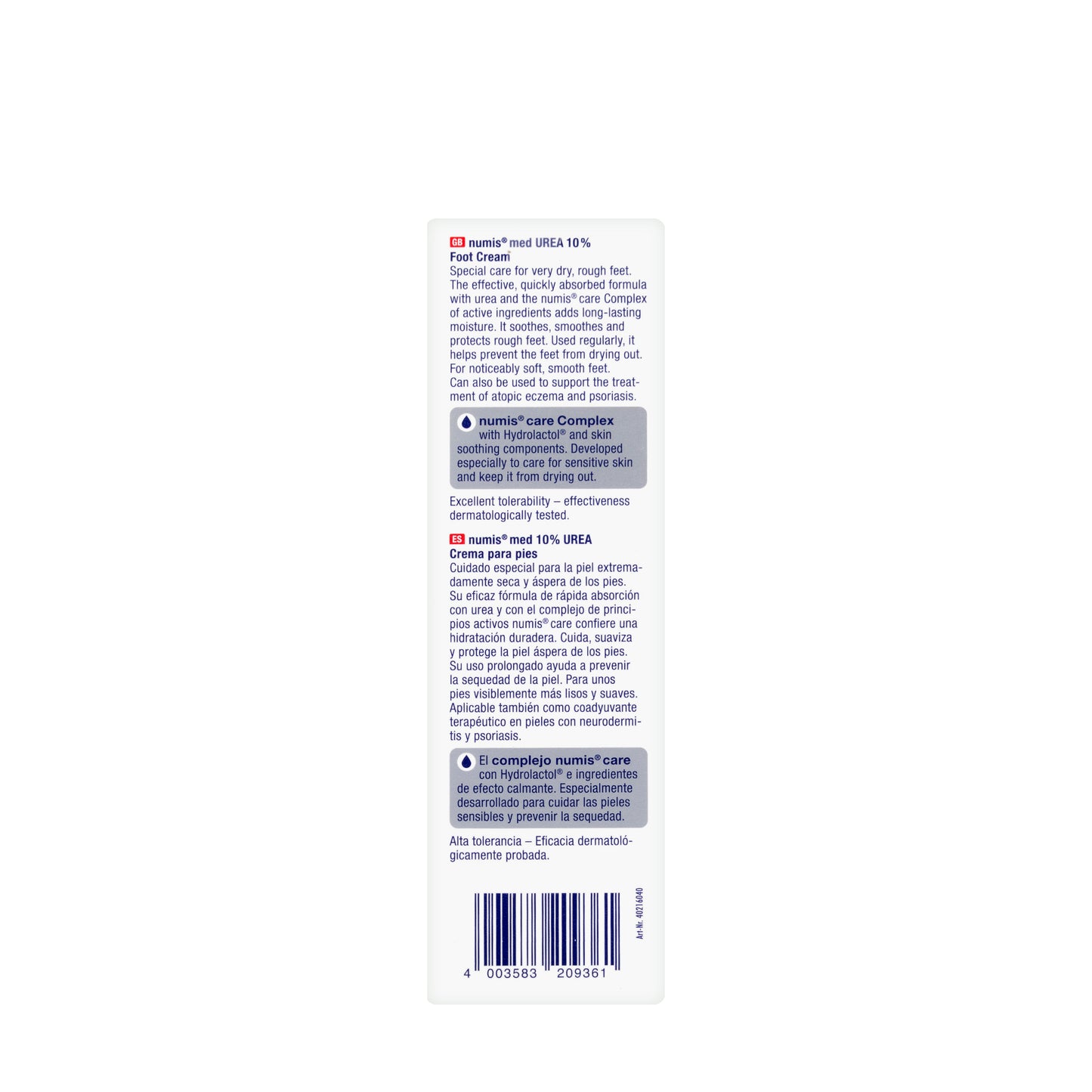 Numis med Urea 10% Foot Cream 100 Ml