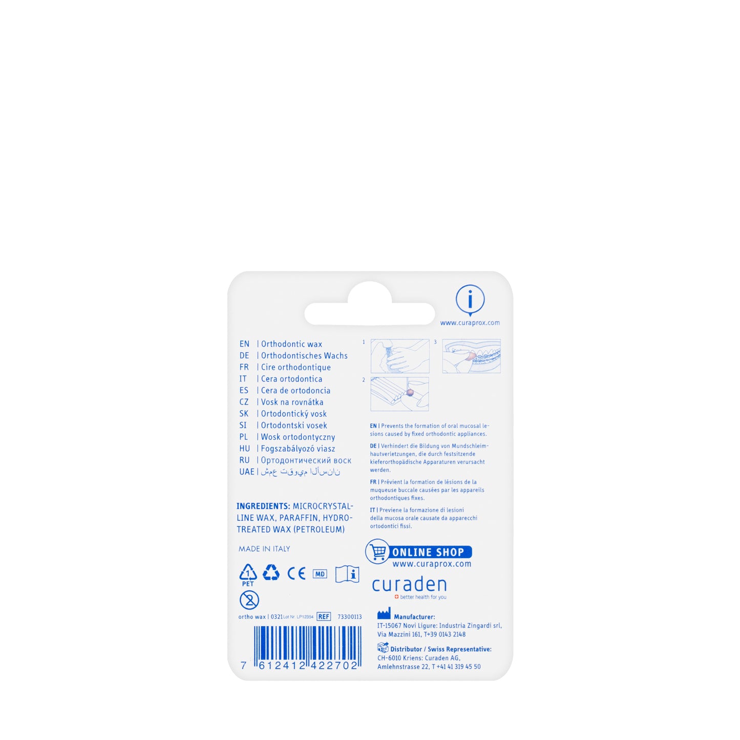 Curaprox Ortho Wax Strips