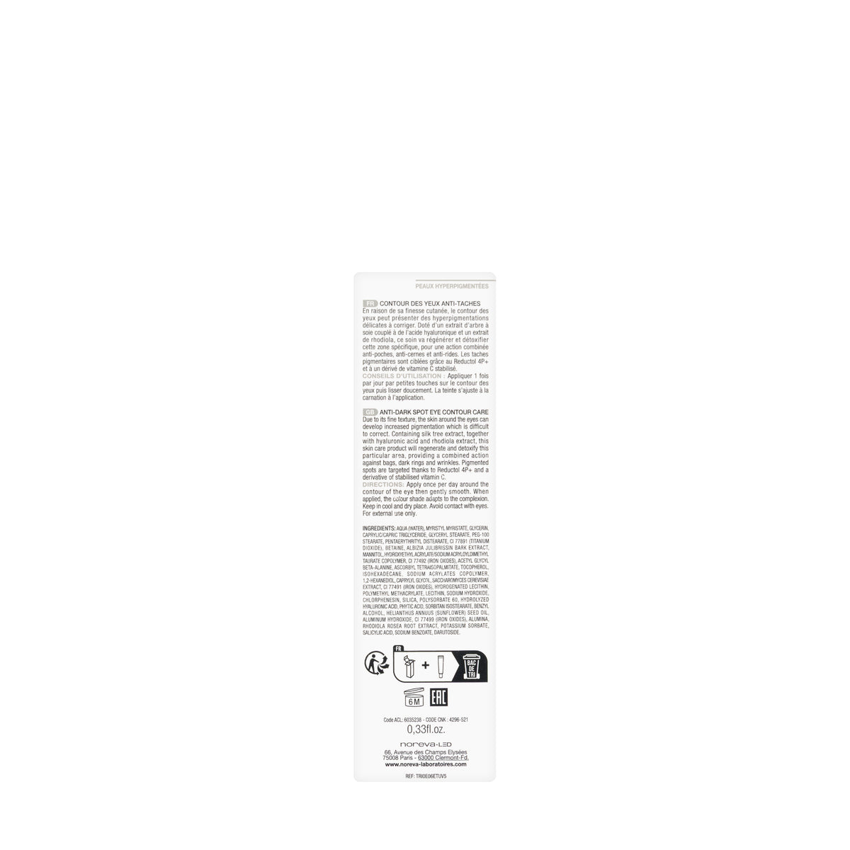 Noreva Trio White Anti Dark Spot Eye 10 Ml