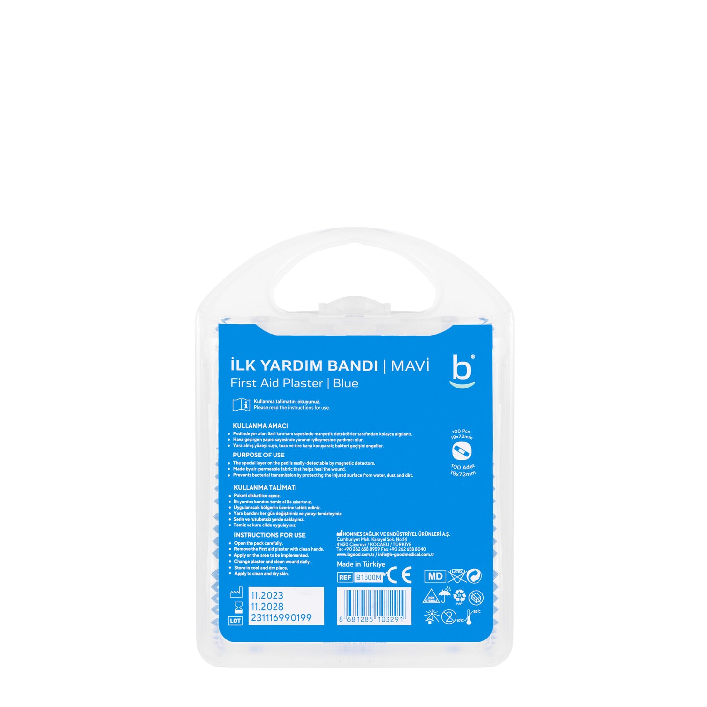 B-Good First Aid Plaster 19X72Mm 100 Pieces