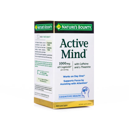 Nature's Bounty Active Mind 1000mg 60 Capsule