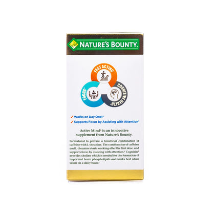 Nature's Bounty Active Mind 1000mg 60 Capsule