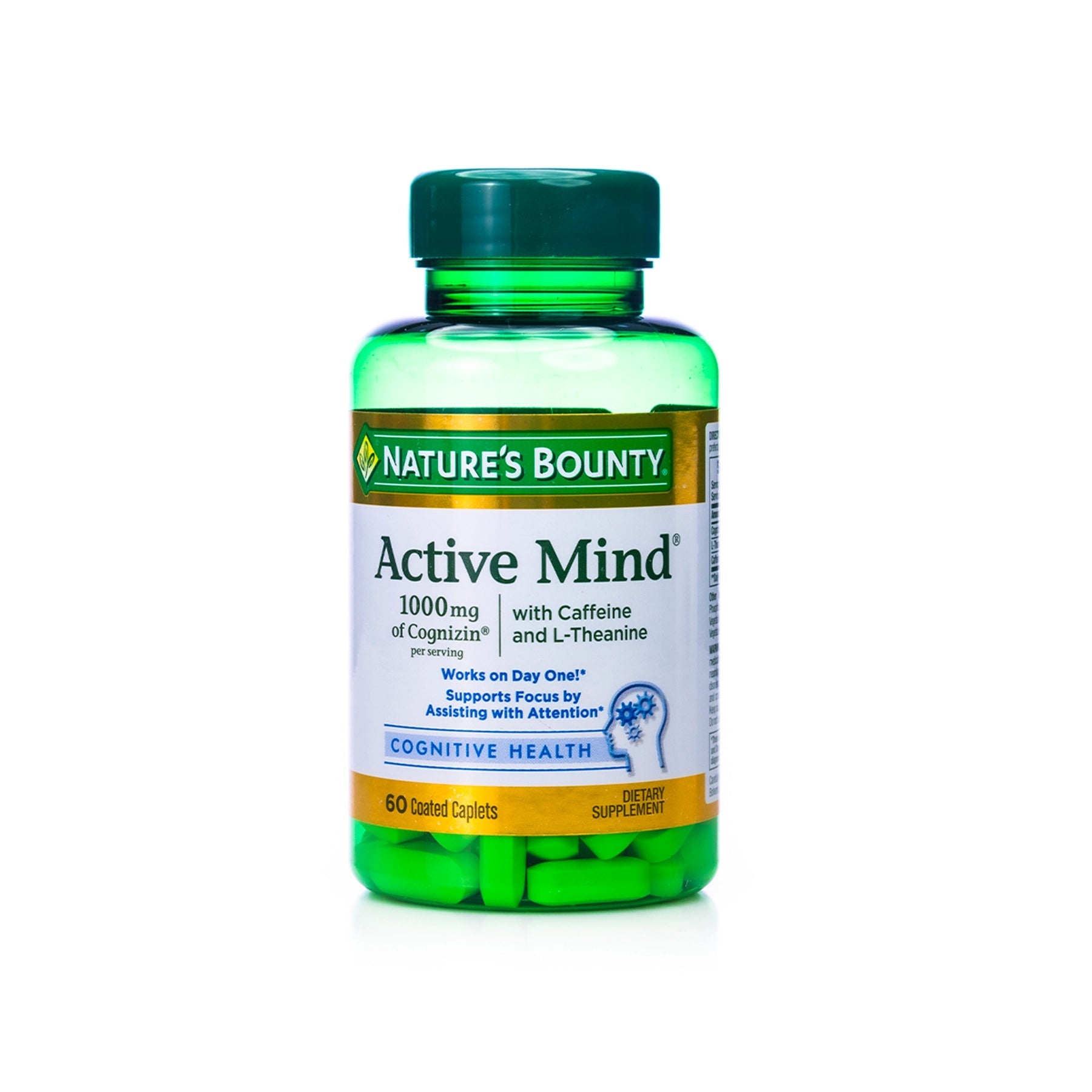 Nature's Bounty Active Mind 1000mg 60 Capsule