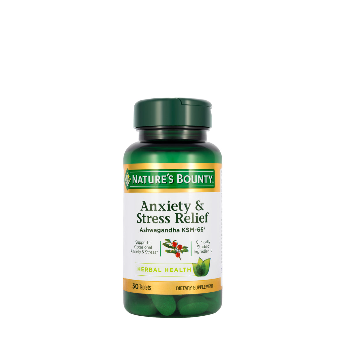Nature's Bounty Anxiety & Stress Relief 50 Tablet