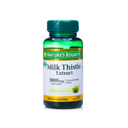 Nature's Bounty Milk Thistle 1000mg 50 Softgel