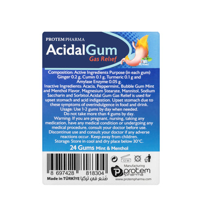 Acidal Gum 24Gums