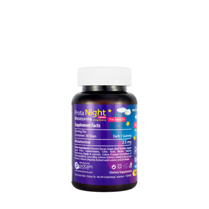 Prota Night Kids Melatonine 2.5mg 30 Gummies
