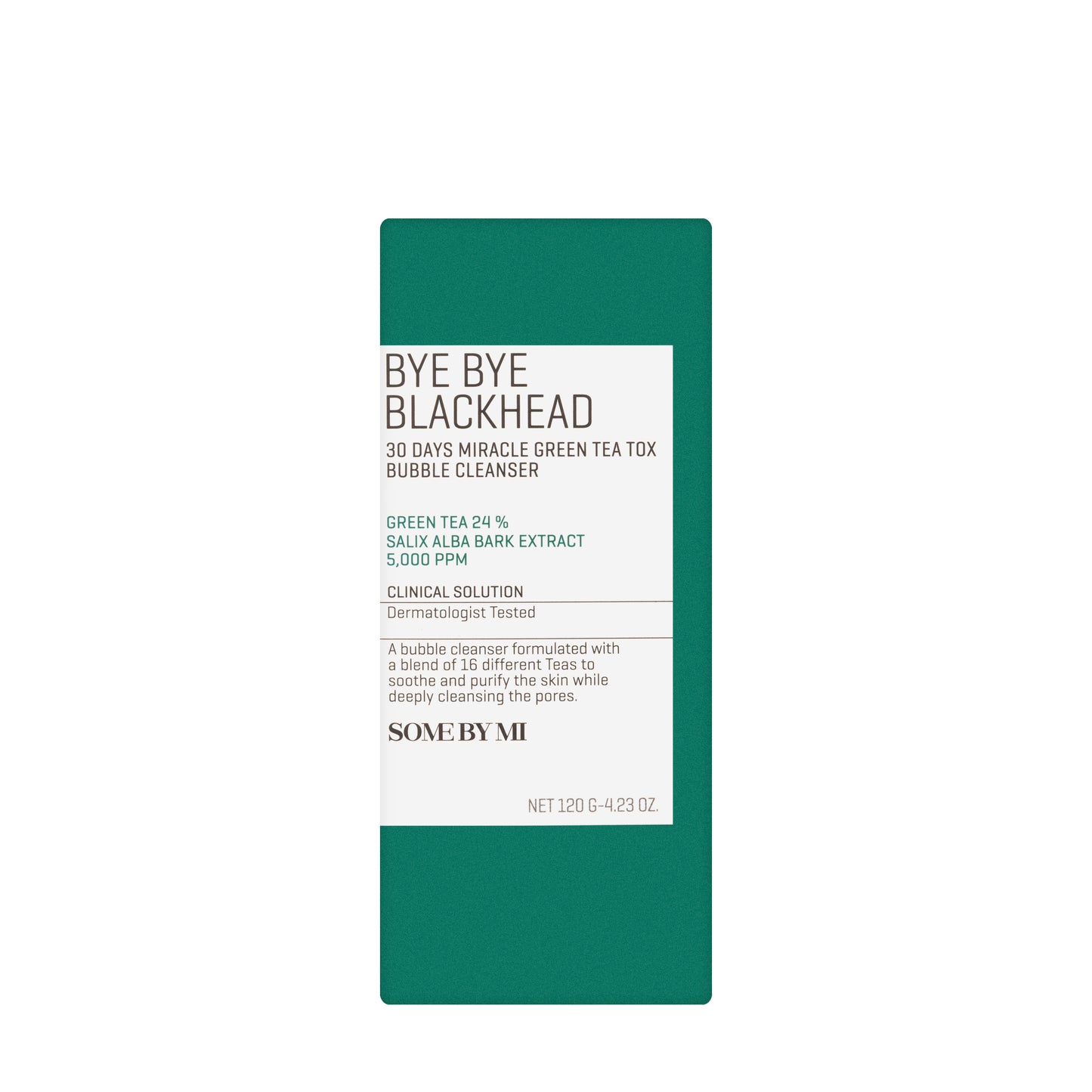 Some By Mi Bye Bye Blackhead 30 Days Miracle Green Tea Tox Bubble Cleanser 120 g