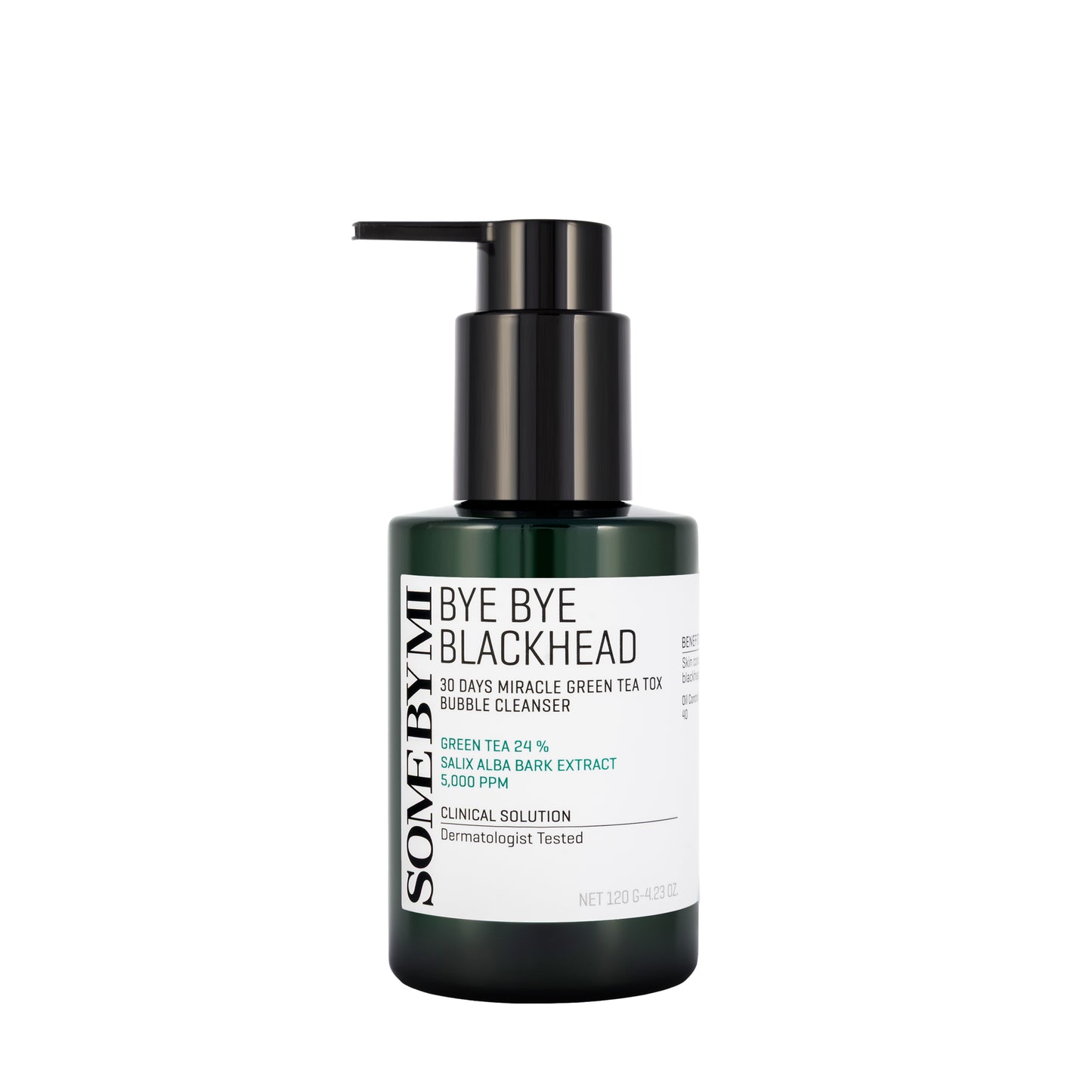 Some By Mi Bye Bye Blackhead 30 Days Miracle Green Tea Tox Bubble Cleanser 120 g