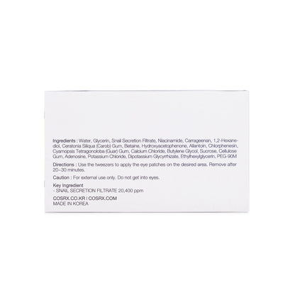 Cosrx Advanced Snail Hydrogel Eye Patch 60 Pieces
