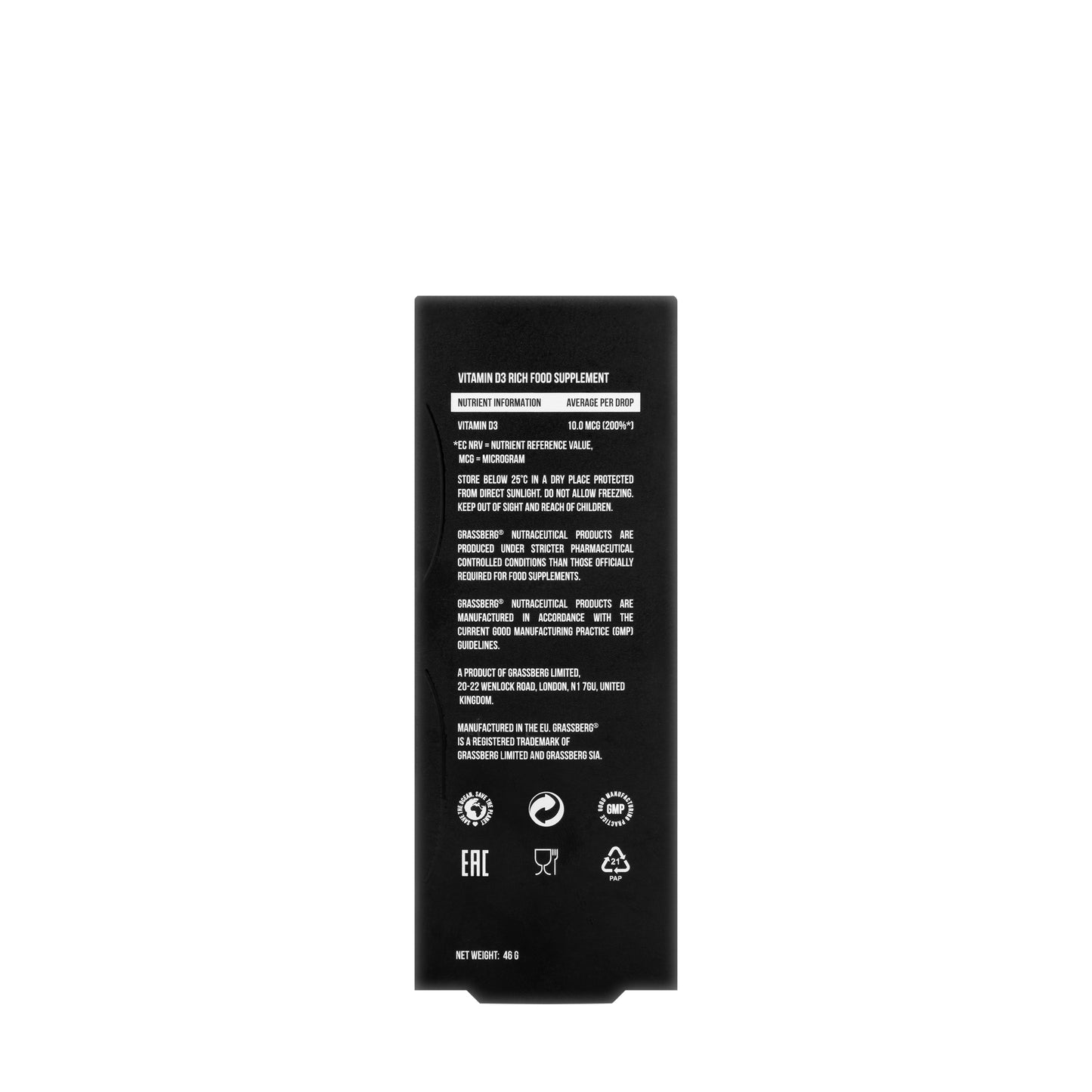GrassbergVitamin D3 400IU Drops 50Ml