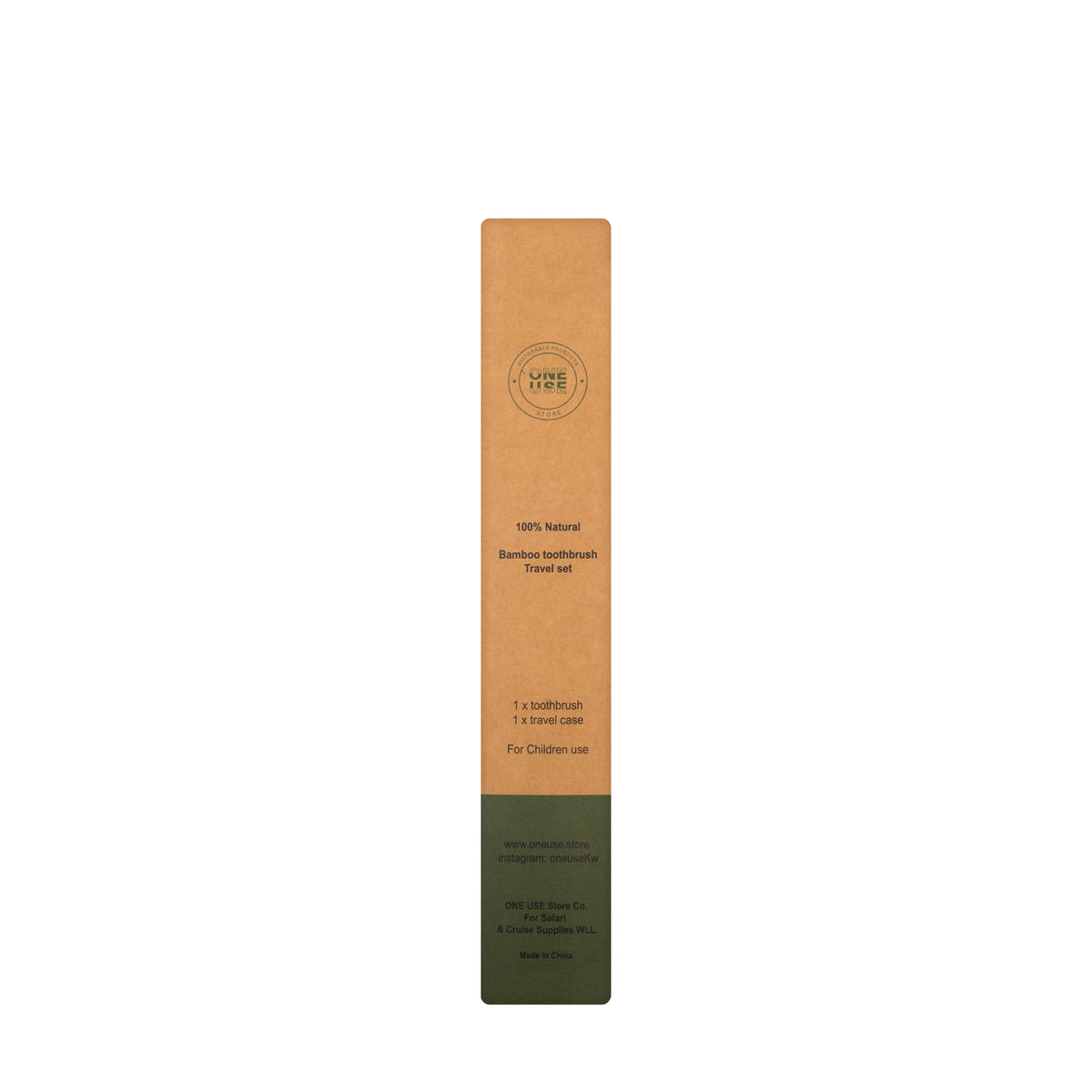 One Use Bamboo Toothbrush Travel Set