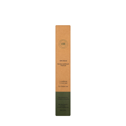 One Use Bamboo Toothbrush Travel Set