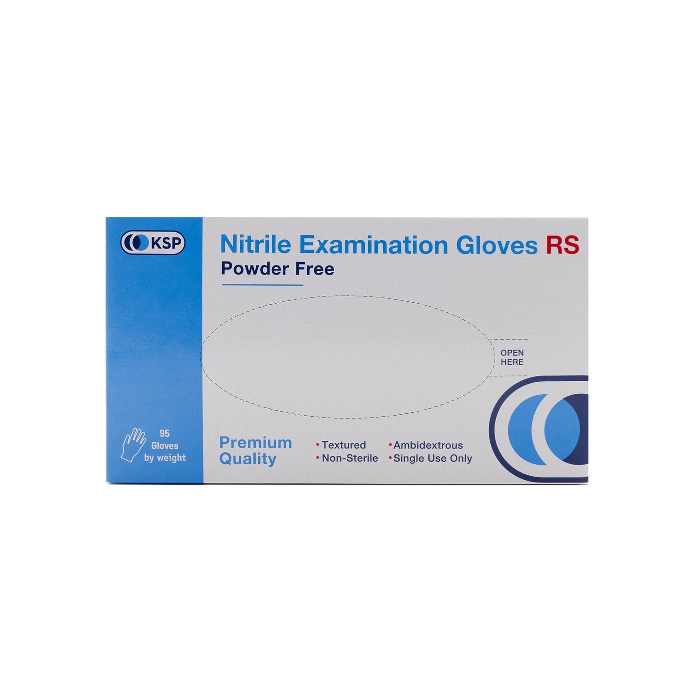 Ksp Nitrile Gloves Blue [X-Large] 100 Pieces