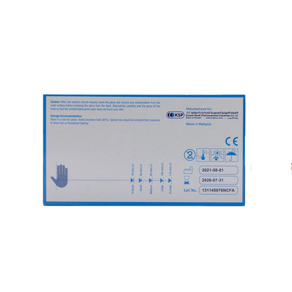 Ksp Nitrile Gloves Blue [X-Large] 100 Pieces