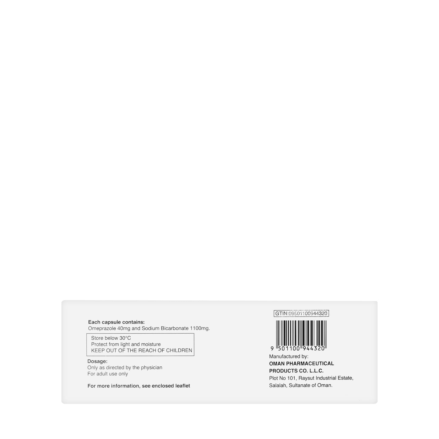 Omezyn Plus 40/1100Mg 28 Capsules