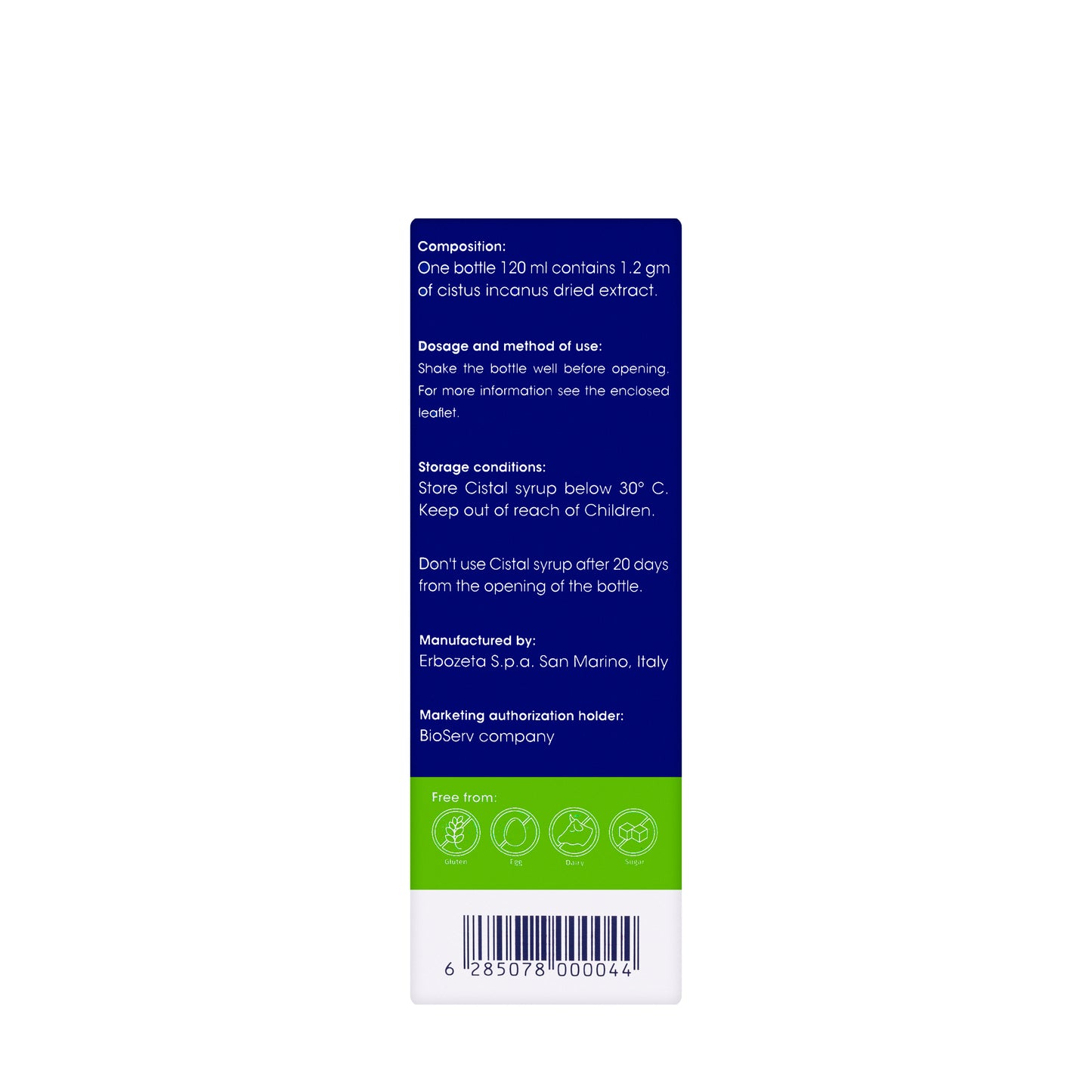 Cistal Cough Syrup 120Ml