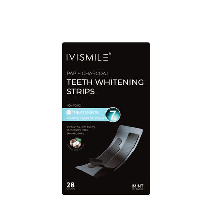 Ivismile Pap+Charcoal Teeth Whitening Strips 28Strips