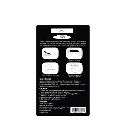 Ivismile Pap+Charcoal Teeth Whitening Strips 28Strips