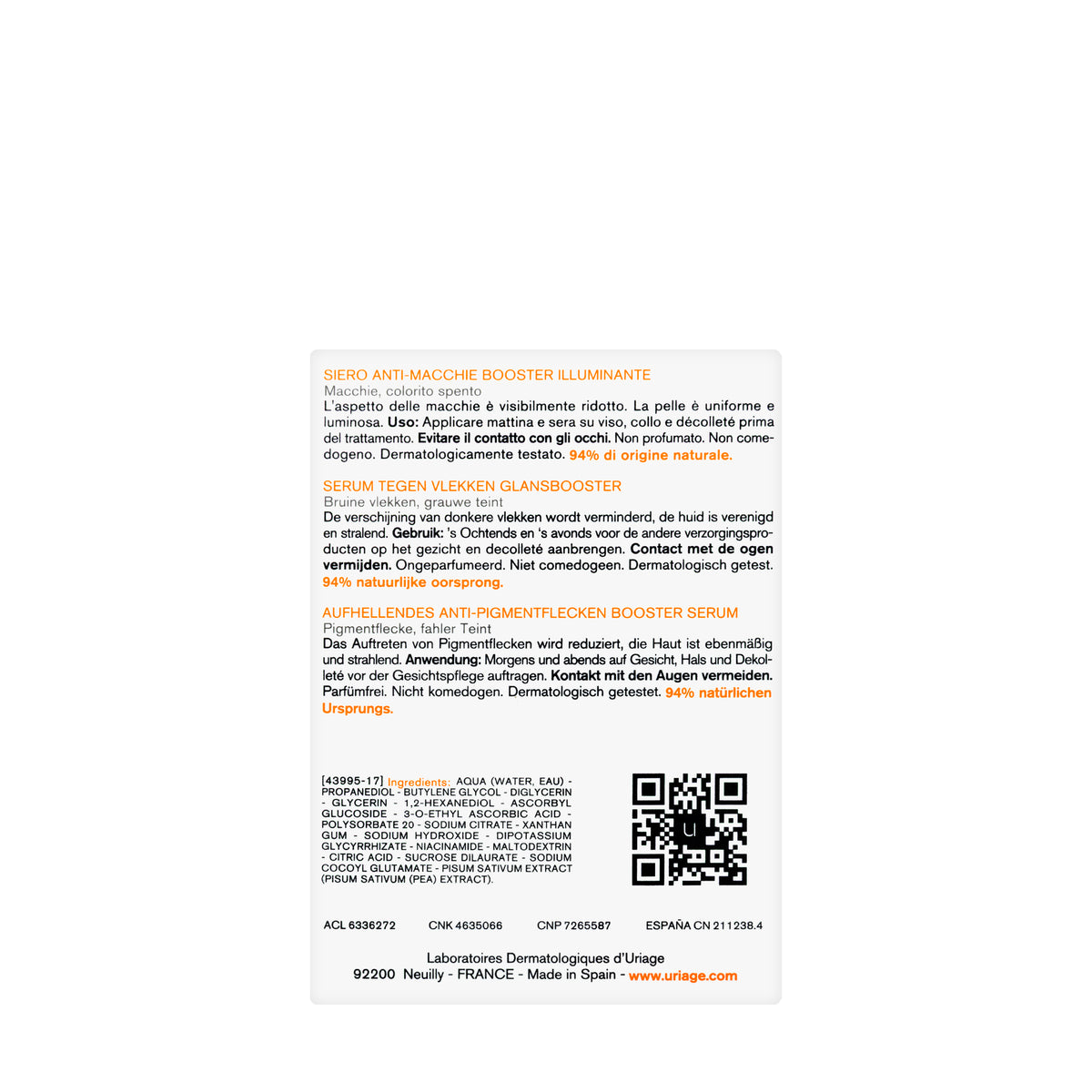 Uriage Depiderm Brightening Booster Serum 30 ml