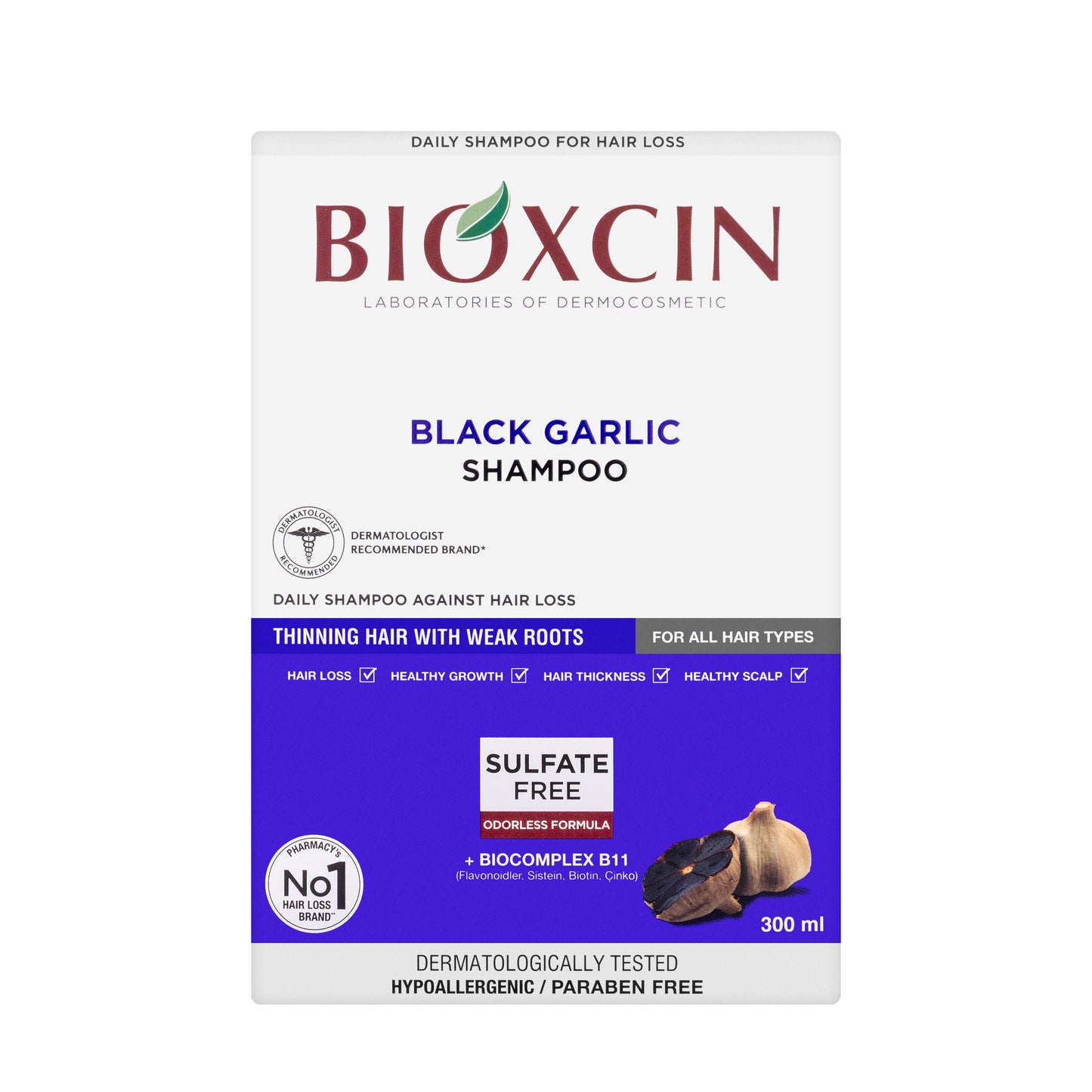 Bioxcin Black Garlic Shampoo 300 Ml