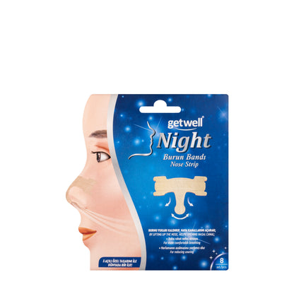 Getwell Night Nose Strip 8 Pieces [G1012]