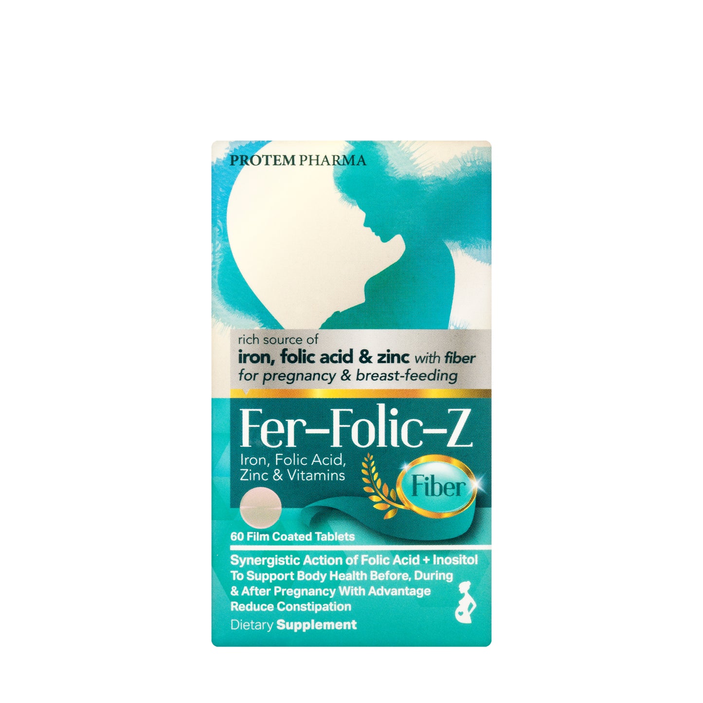 Protem Pharma Fer-Folic-Z Fiber 60 Tablets