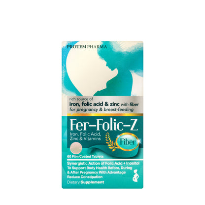 Protem Pharma Fer-Folic-Z Fiber 60 Tablets