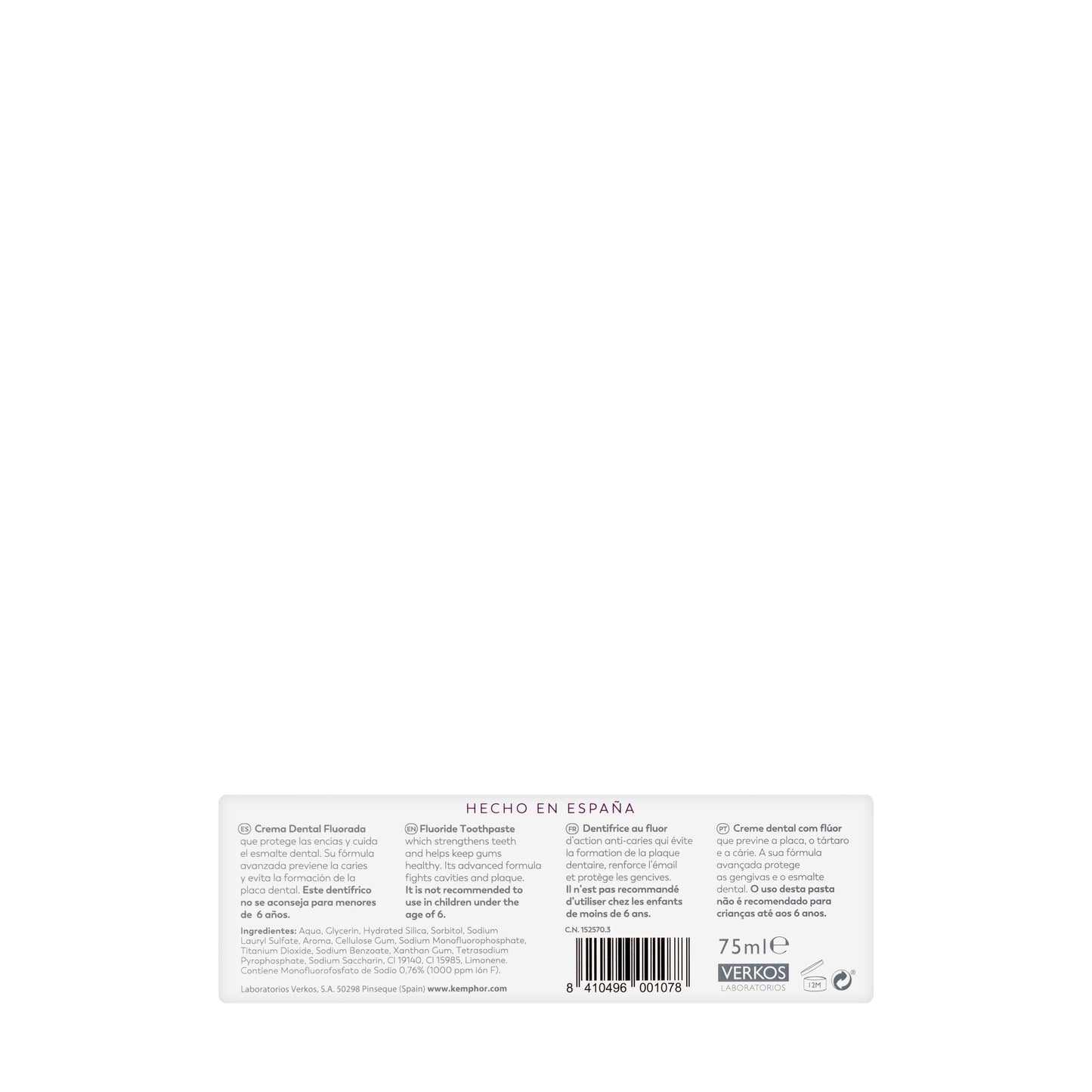 Kemphor Original ToothPaste 75ml