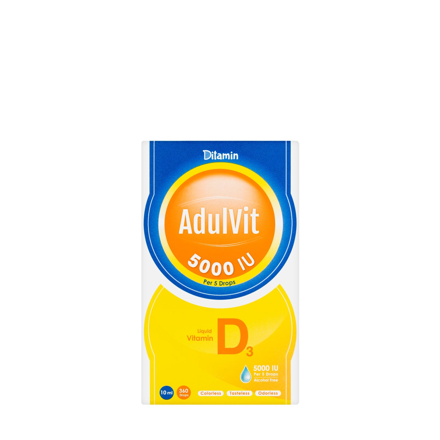 Ditamin AdultvitVitamin D3 5000IU Drops 10Ml