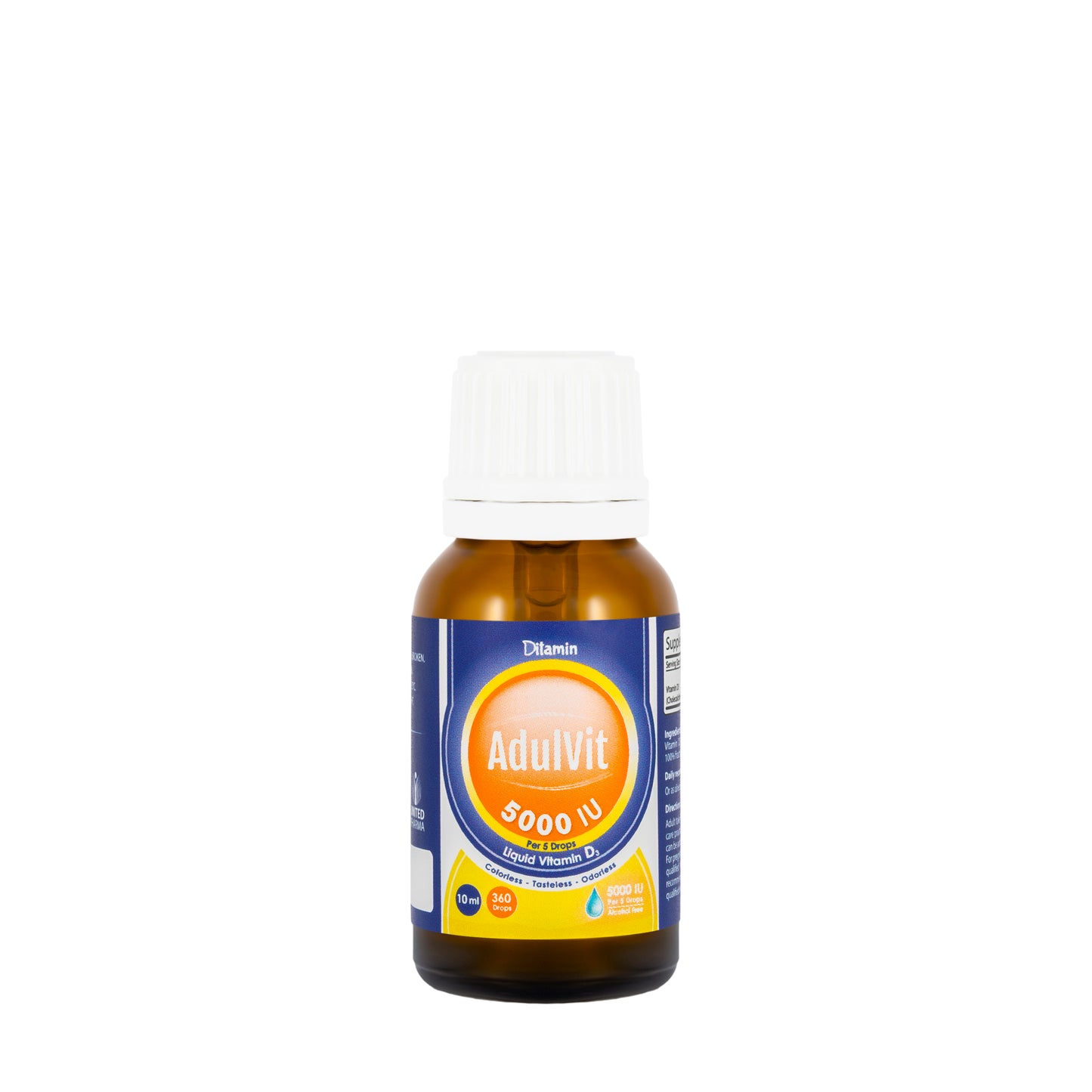 Ditamin AdultvitVitamin D3 5000IU Drops 10Ml