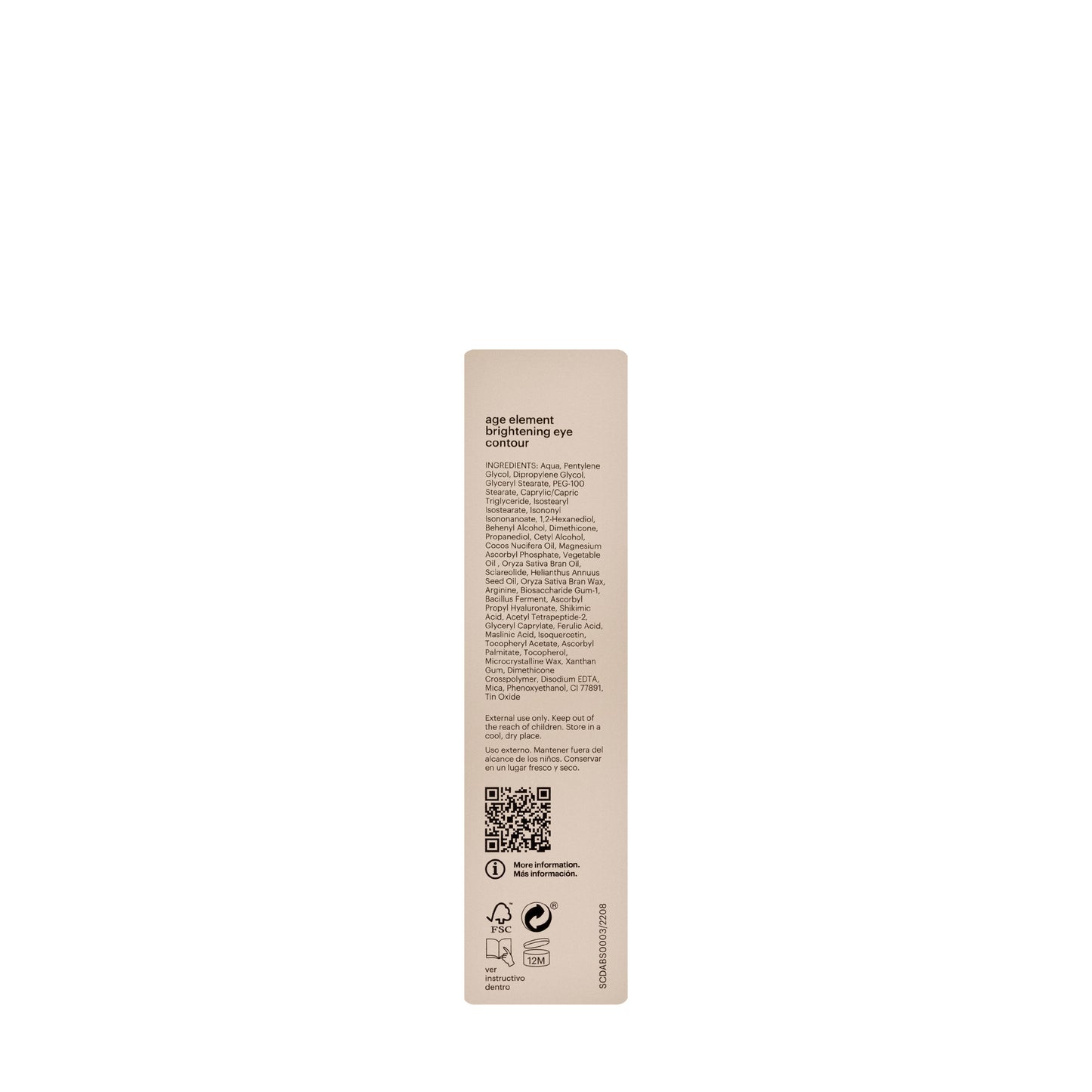 Mesoestetic Age Element Bright Eye Contour Cream 15 Ml