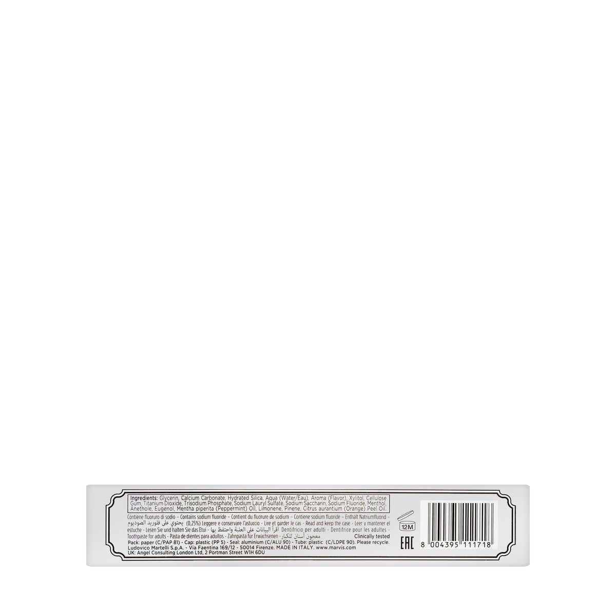 Marvis Whitening Mint Toothpaste 85ml