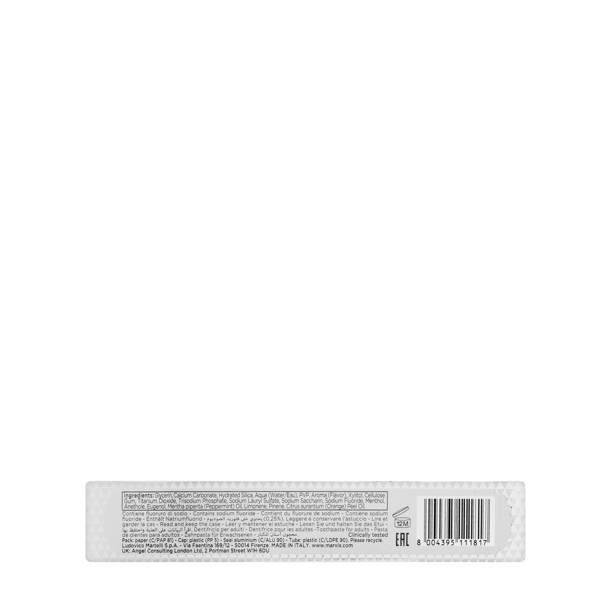 Marvis Smokers Whitening Mint Toothpaste 85ml