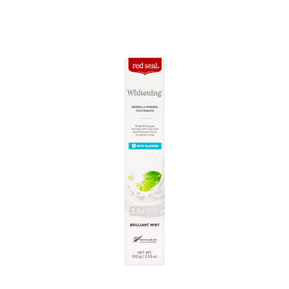 Red Seal Whitening fluoride Brilliant Mint Toothpaste 100g