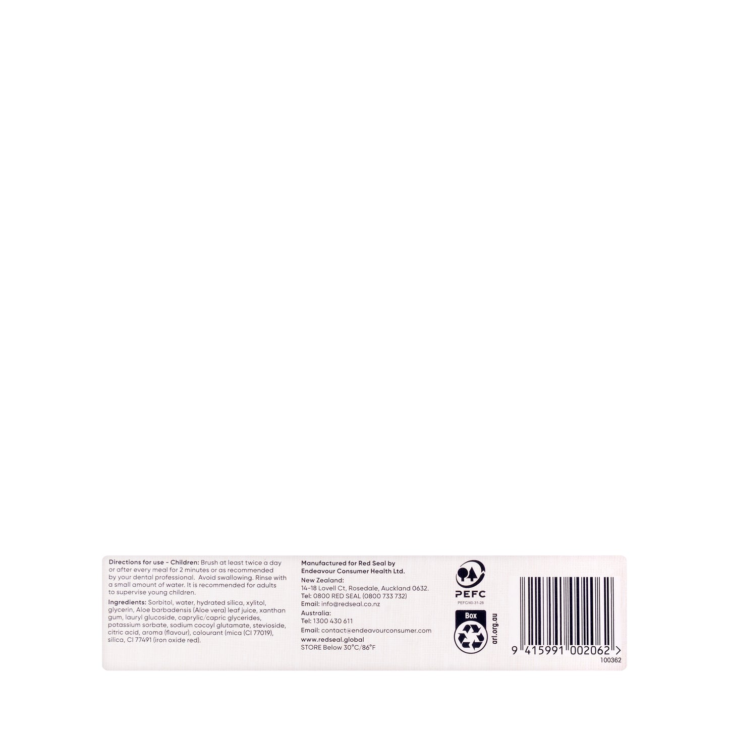 Red Seal Kids Tutti Frutti  ToothPaste Gel 70gm