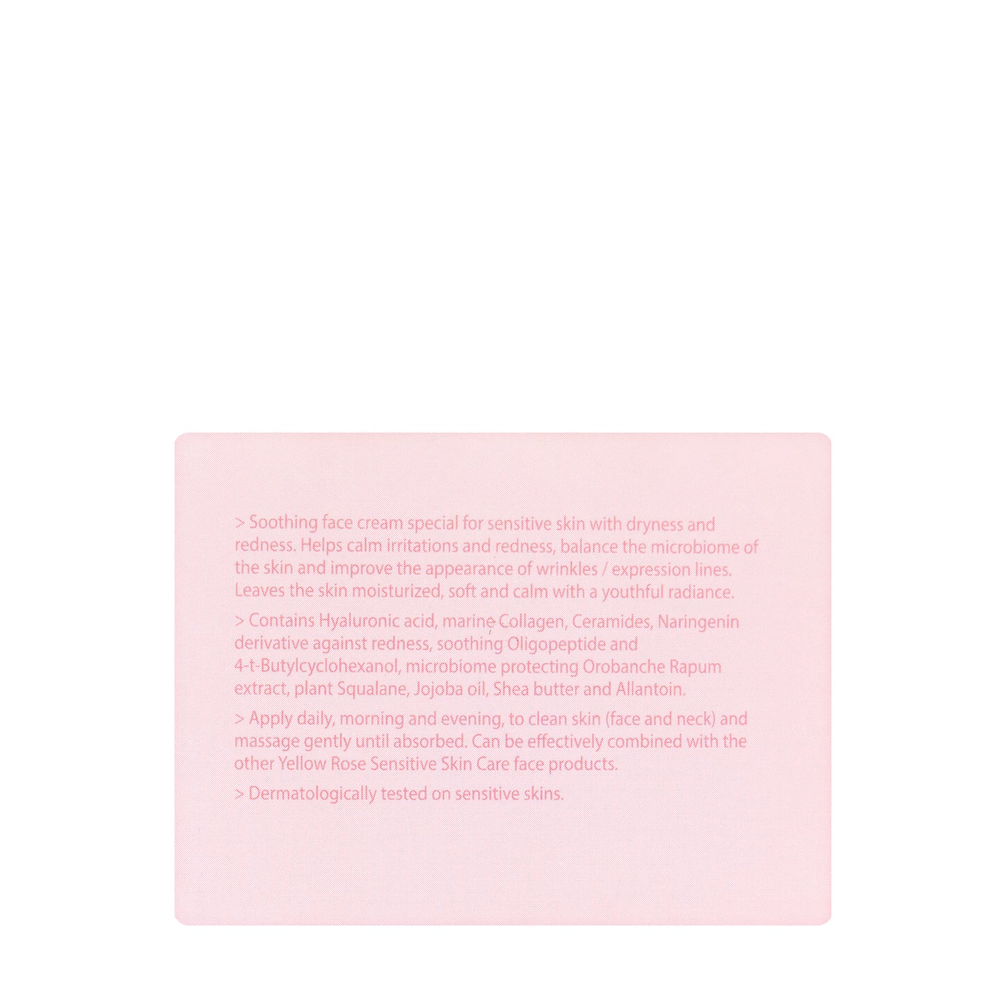 Yellow Rose Sensitive Skin Face Cream 50 Ml