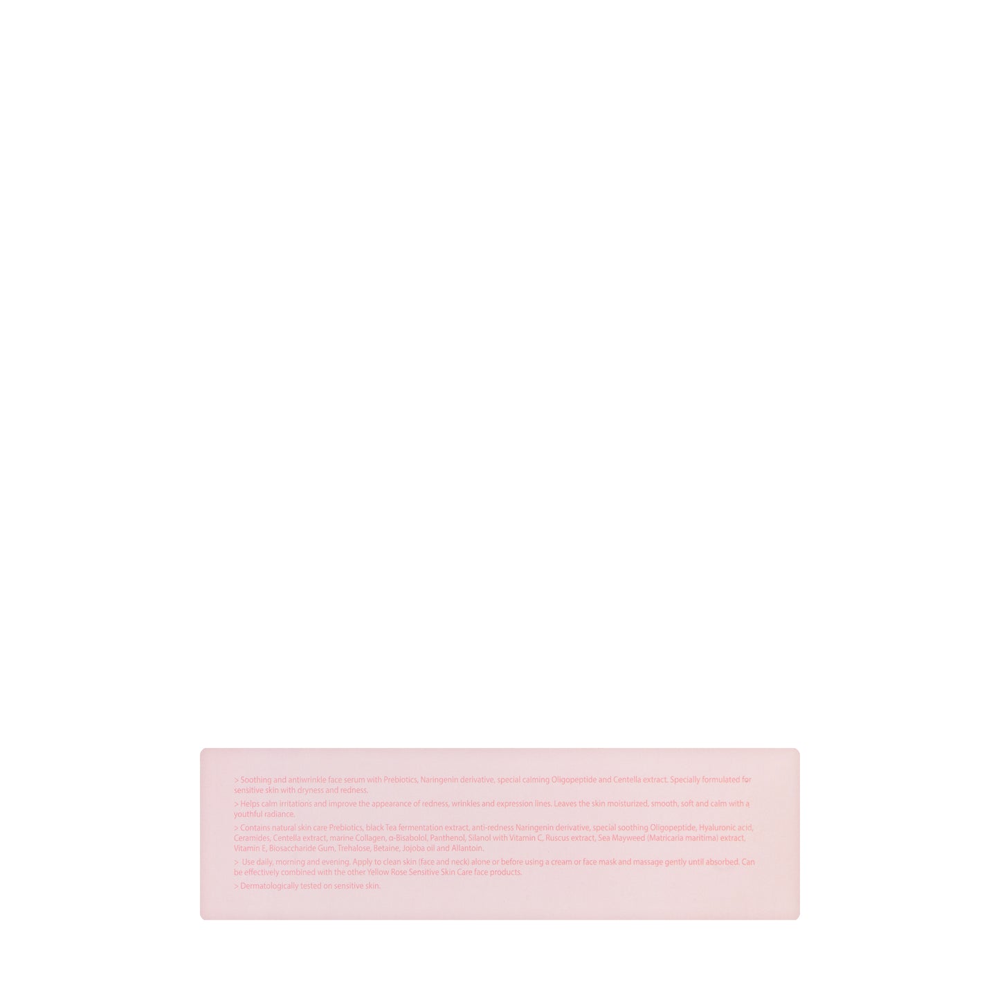 Yellow Rose Sensitive Skin Face Serum 30 Ml