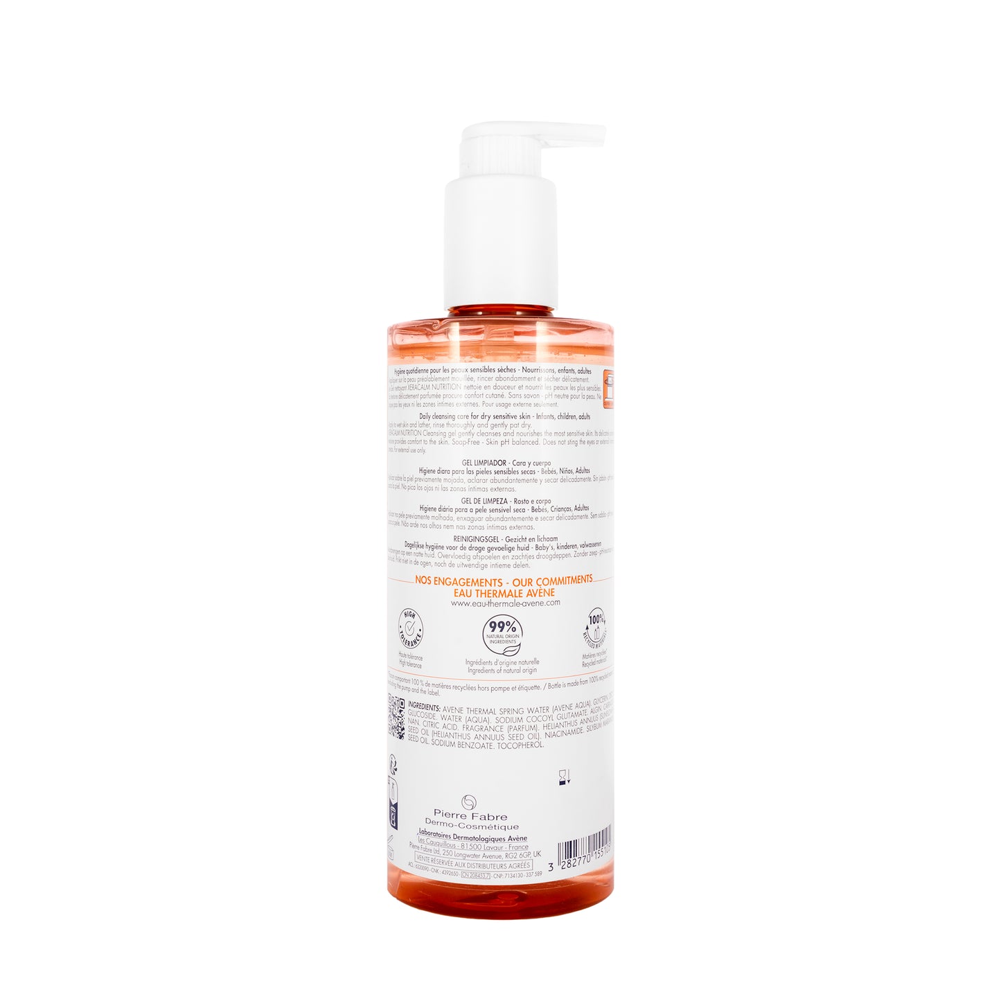 Avène XeraCalm A.D Lipid-replenishing Cleansing Gel 500 Ml