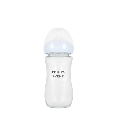 Avent [652] Natural Response Bottle [GLASS] 1M+ 240ML