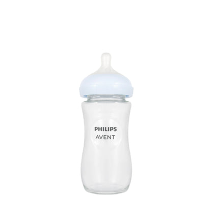 Avent [652] Natural Response Bottle [GLASS] 1M+ 240ML