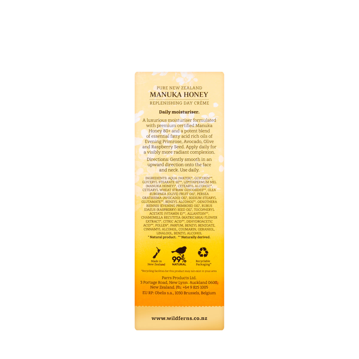 Wild Ferns Manuka Honey Day Cream 100 ml