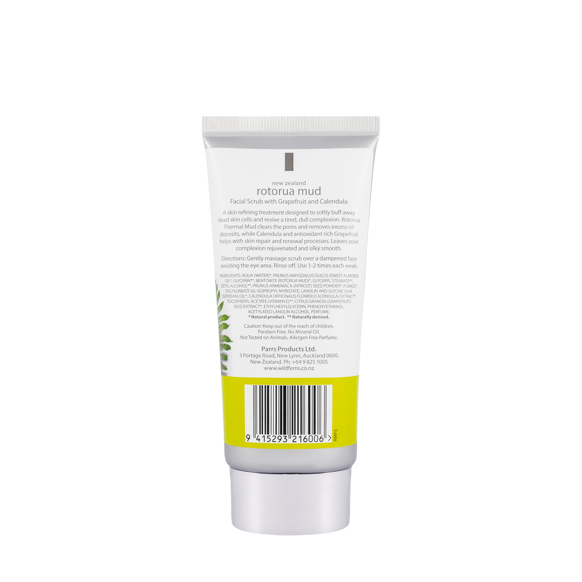Wild Ferns Rotorua Mud Facial Scrub 100 ml