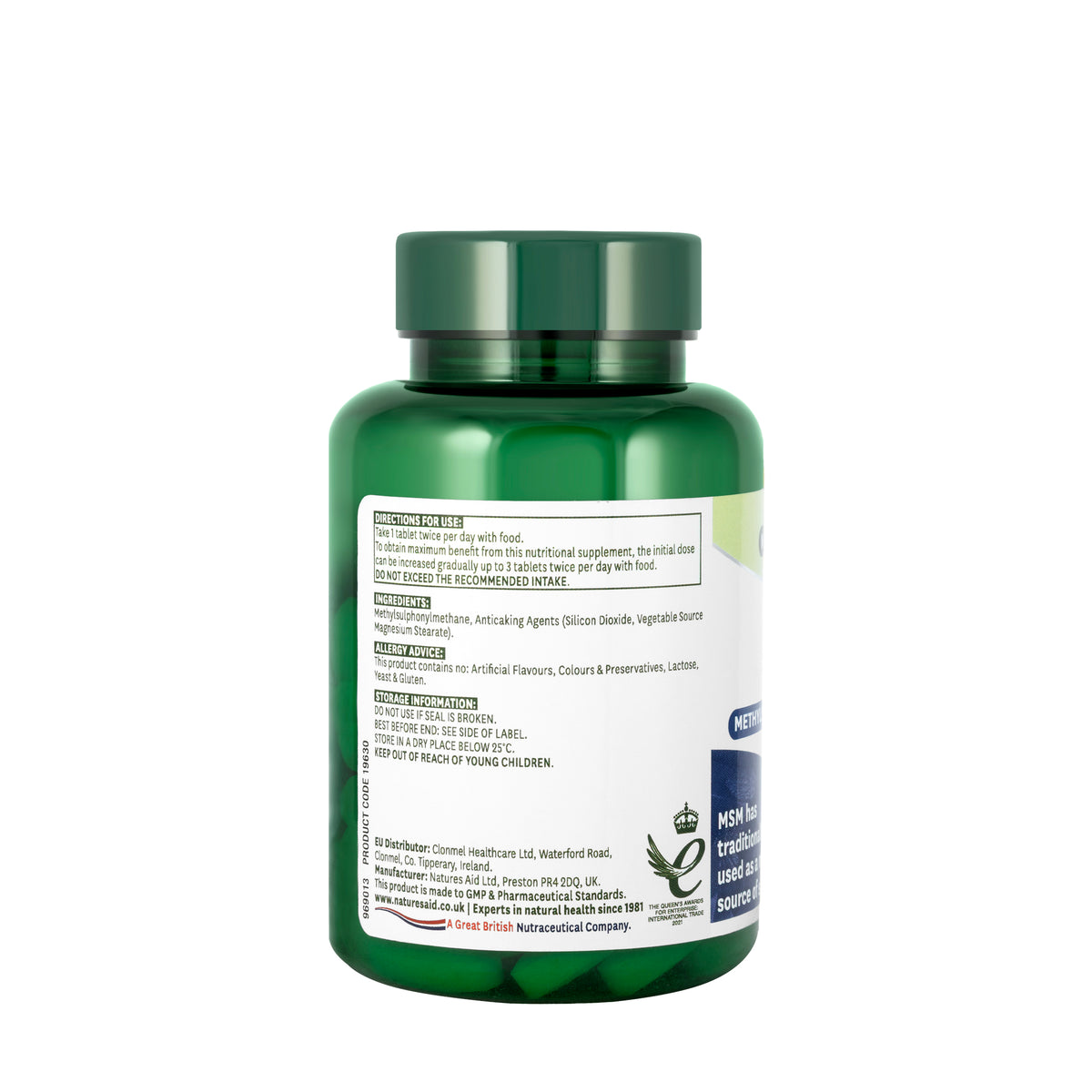 Natures Aid MSM 1000mg 90 Tablet