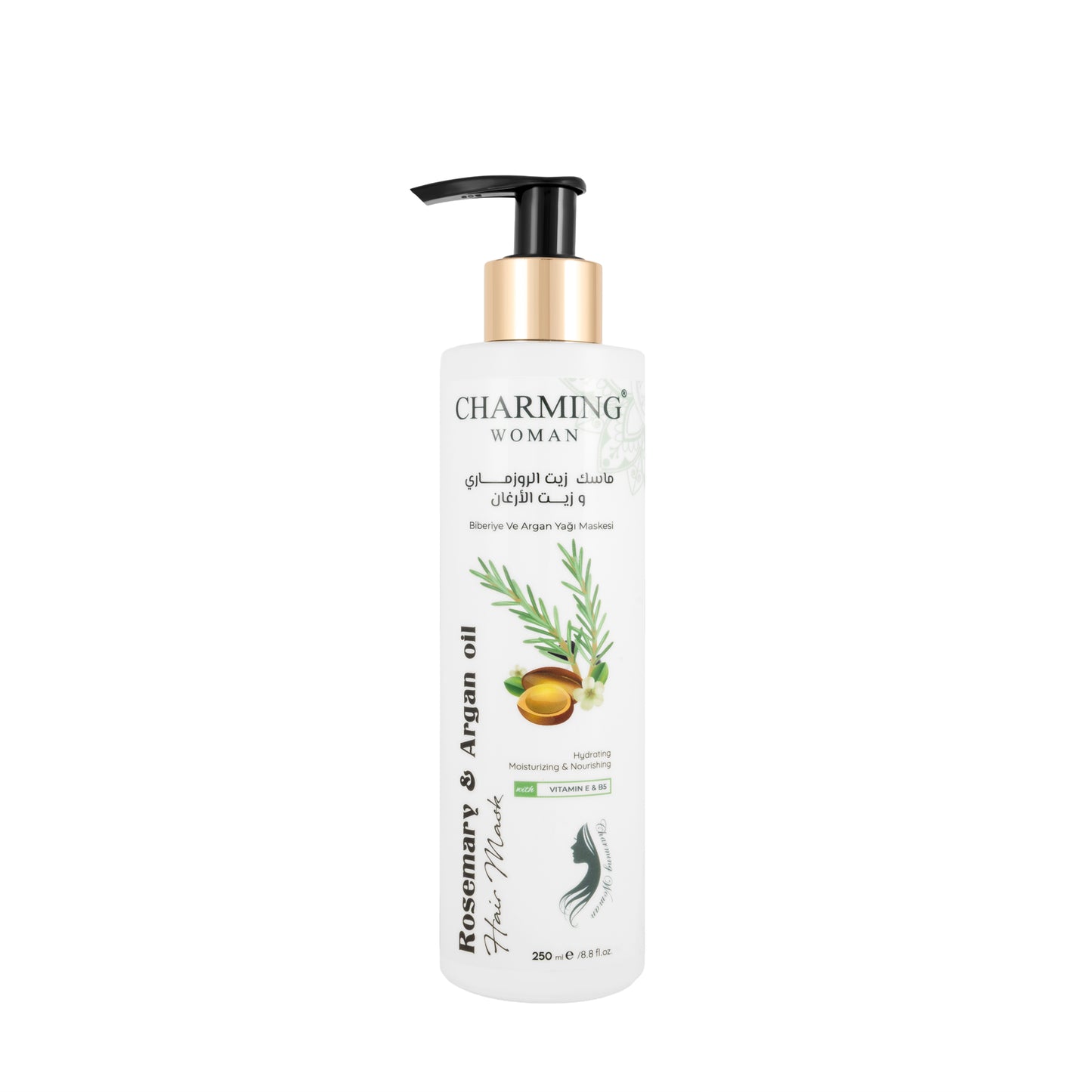 Charming Woman Rosemary & Argan Oil Hair Mask 250 Ml
