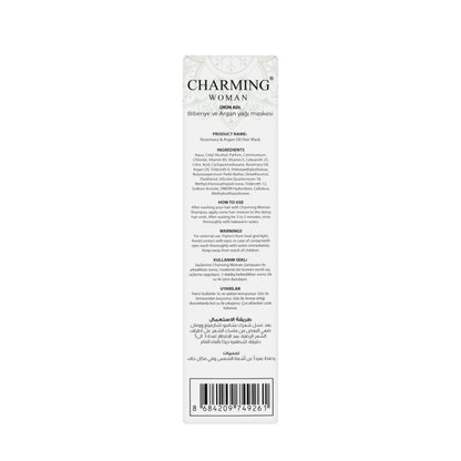 Charming Woman Rosemary & Argan Oil Hair Mask 250 Ml