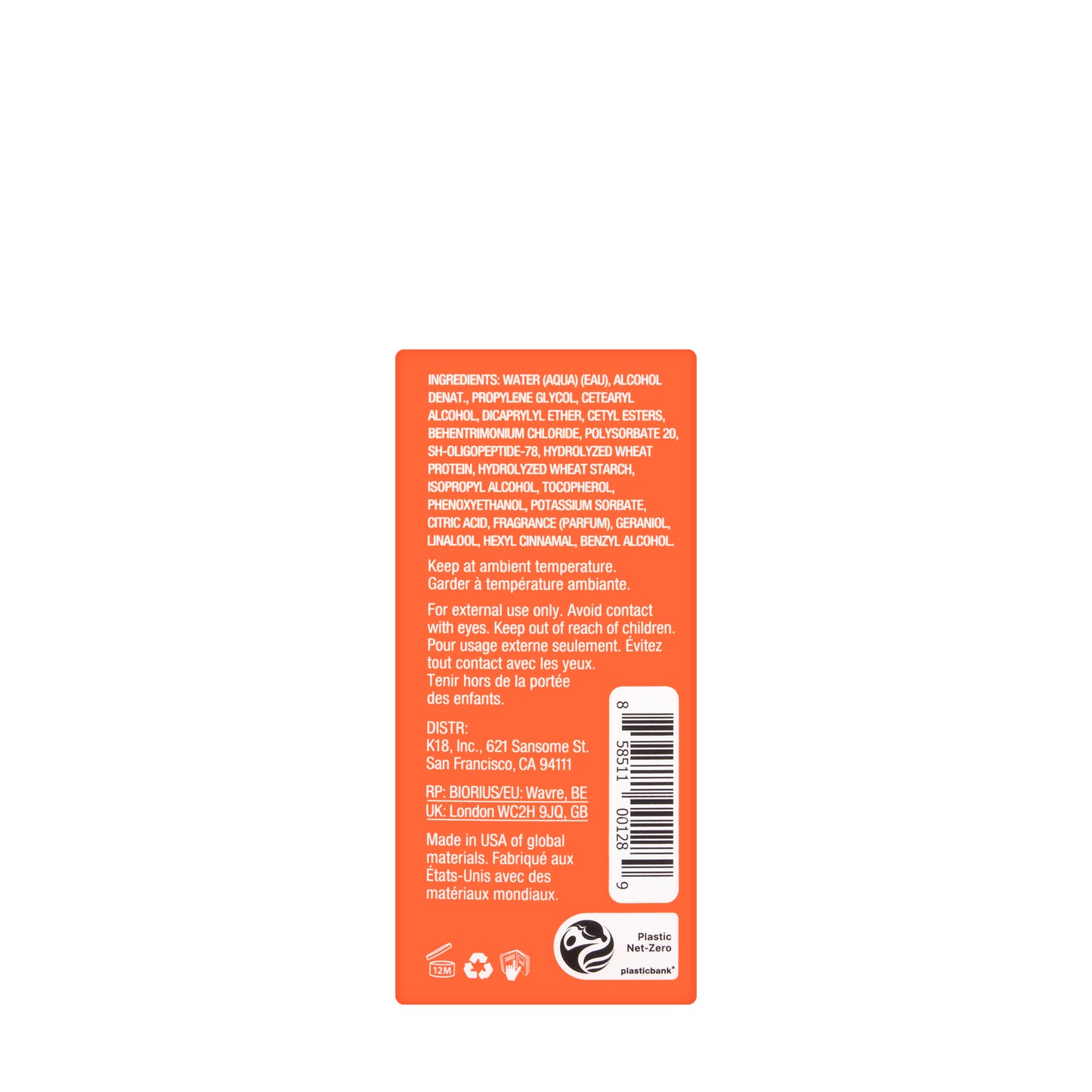 K18 Leave-In Repair Hair Mask 15 Ml