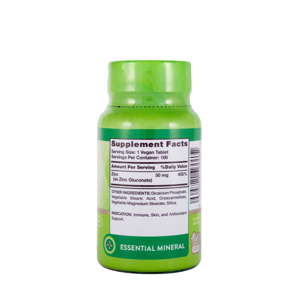 Nature’s Truth Chelated Zinc 50mg 100 Tablets