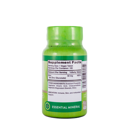 Nature’s Truth Chelated Zinc 50mg 100 Tablets
