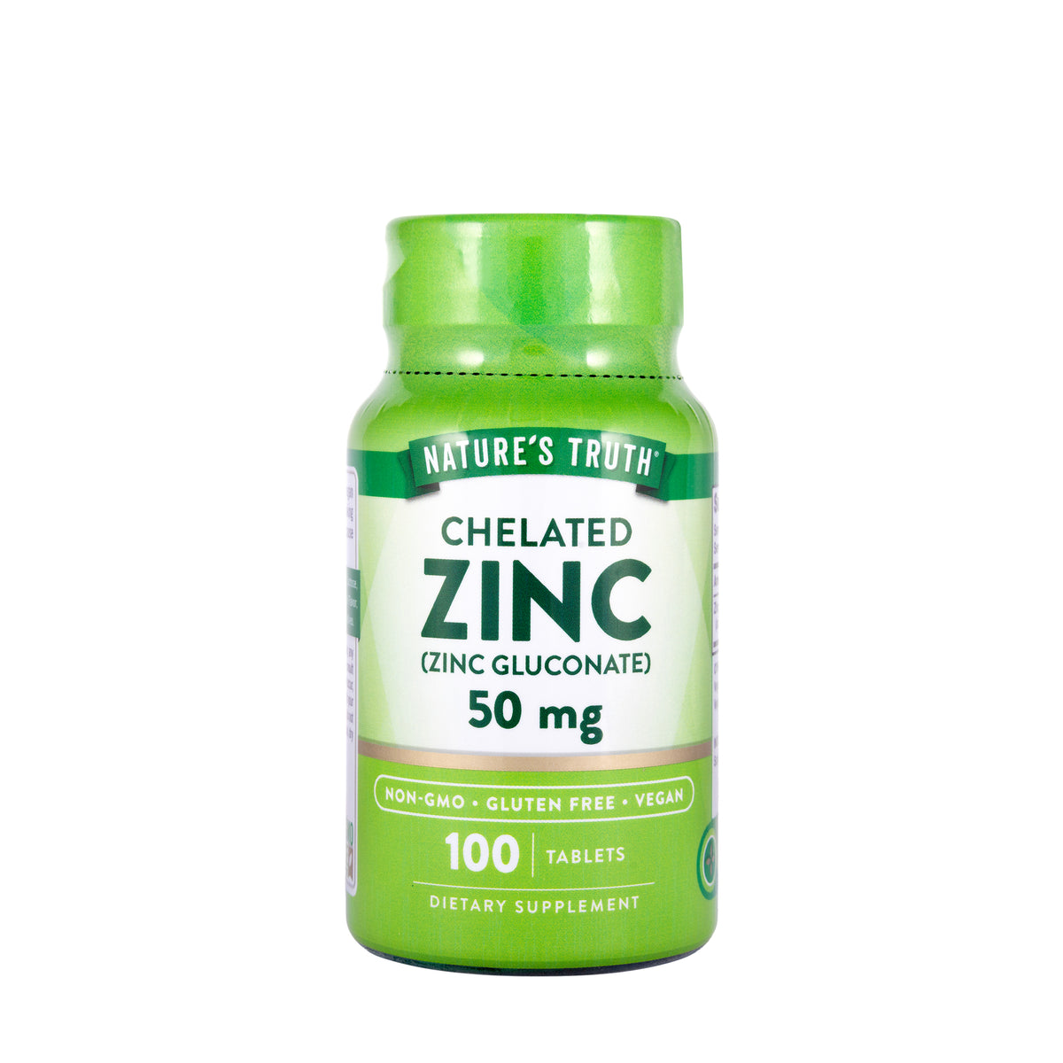 Nature’s Truth Chelated Zinc 50mg 100 Tablets